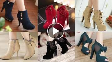 Beautiful winter velvet heel boots and sandals for Girls